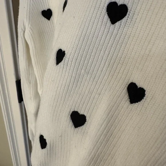 Anthropologie Valentine Ruffle Collar Heart Sweater - Picture 6 of 6